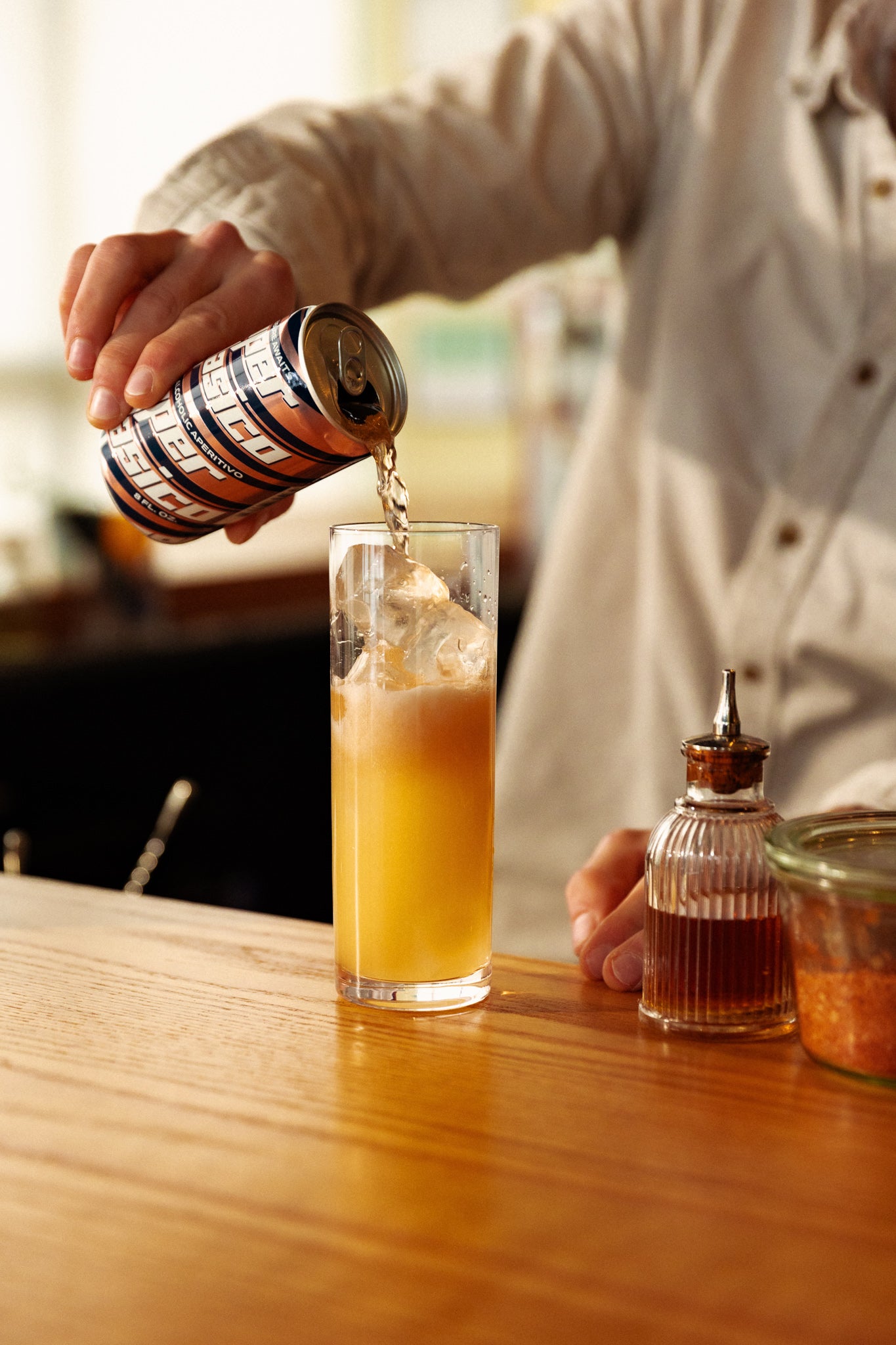 <b><em>Mix it.</em></b> Create sophisticated cocktails with a mixer that brings out the nuances of your base spirit without over-sweetening.