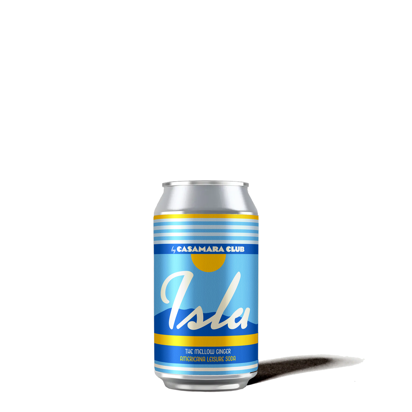 Isla cans, the mellow ginger leisure soda