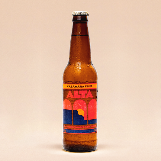Italian-style botanical soda — classic aperitivo, ALTA bottles