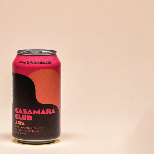 Italian-style botanical soda — classic aperitivo, ALTA — single can