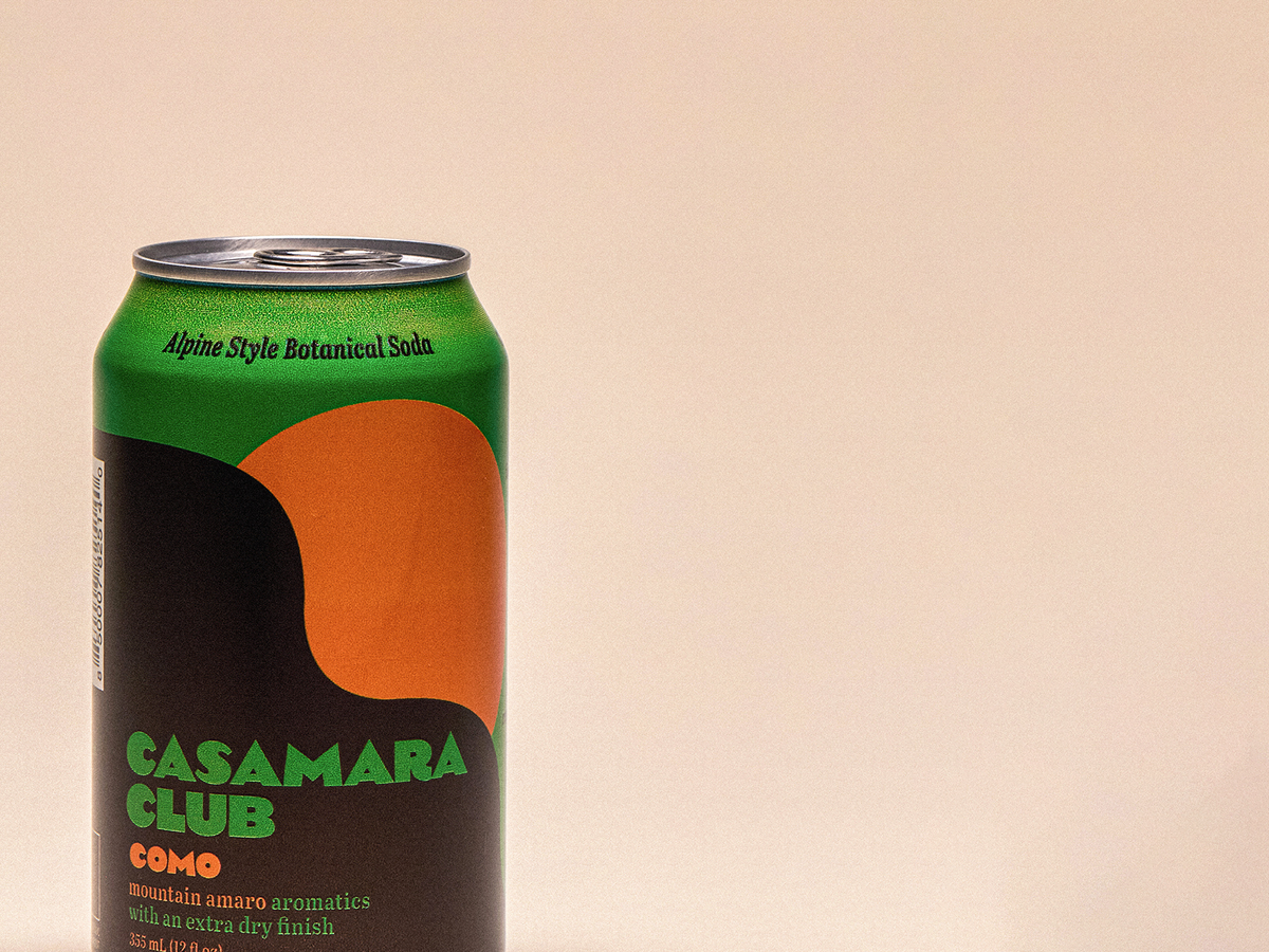 Citrus Alpine Amaro Aperitivo Botanical Soda, Non-Alcoholic | COMO