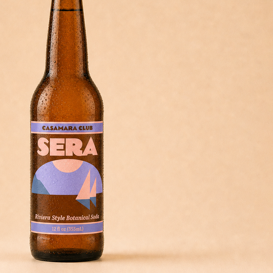 Riviera-style botanical soda — apero spritz, SERA — bottle