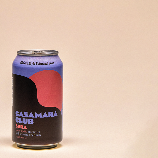 Riviera-style botanical soda — apero spritz, SERA — single can