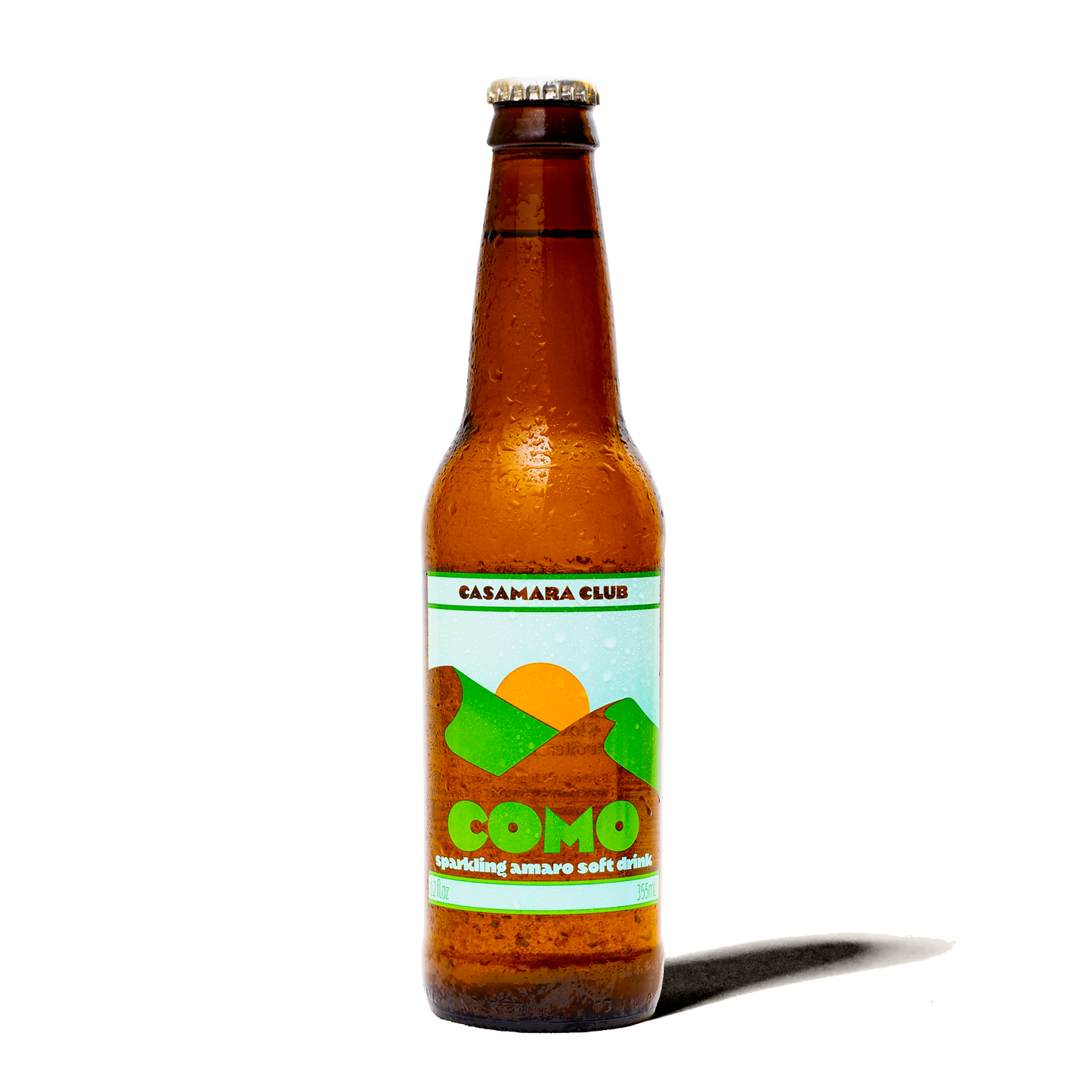 Como bottles, mountain amaro — Alpine style botanical soda