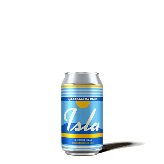 Isla cans, the mellow ginger leisure soda