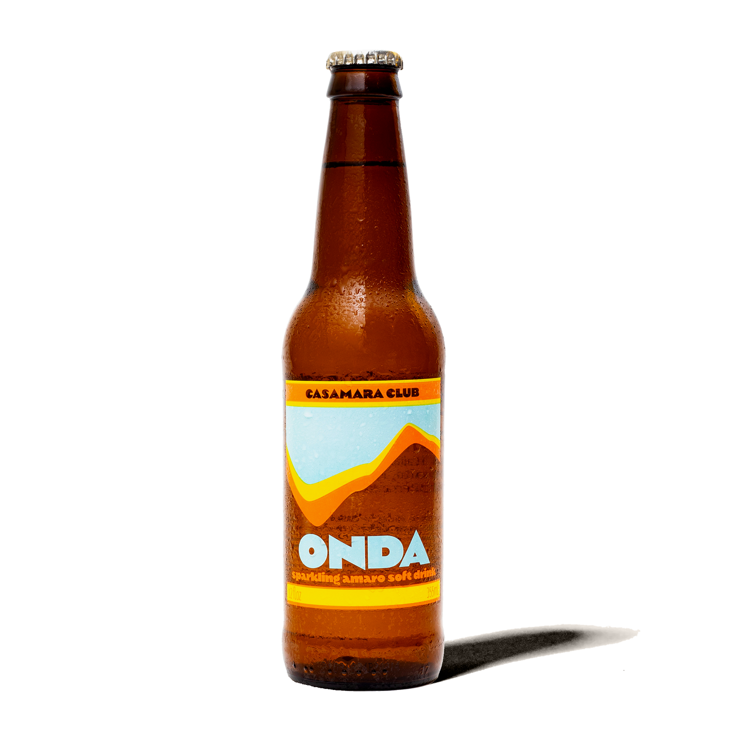 Onda bottles, coastal amaro — Sicilian style botanical soda