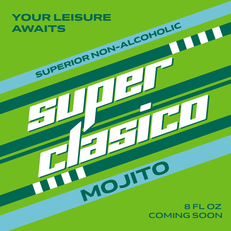 Non-Alcoholic Mojito — SUPERCLASICO — can label